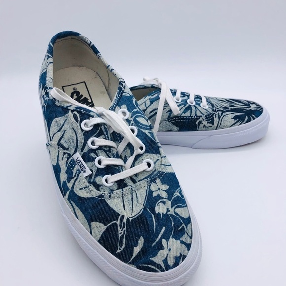 VANS OFF THE WALL - UNISEX FLORAL DENIM SNEAKERS - Picture 8 of 12